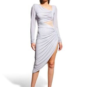 SHO METALLIC JERSEY COCKTAIL DRESS